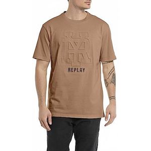 Replay T-shirt voor heren, regular fit, 989 Safari, XL