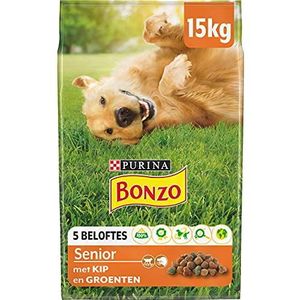 Bonzo Senior met Kip en Groenten - voor Honden vanaf 7 jaar - 15kg
