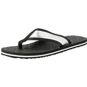 Calvin Klein Jeans Heren strand sandaal in MET Flip Flop, zwart/helder wit, 7 UK, Zwart Helder Wit, 39.5 EU