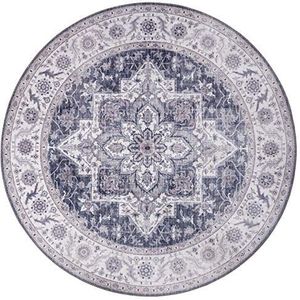 Nouristan Oosters vintage tapijt Anthea Mauve Rose, ø 160 cm