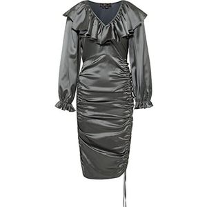 threezy Damesjurk 19220142-TH01, grijs, XS, Jurk, XS