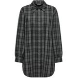 ONLY - Onlimma L/S Ovs Check Shacket - Damesjas - Grijs