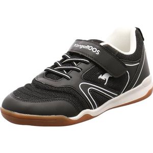 KangaROOS K-breezeyard Ev uniseks gymschoenen voor kinderen en jongens, Jet Black White, 30 EU