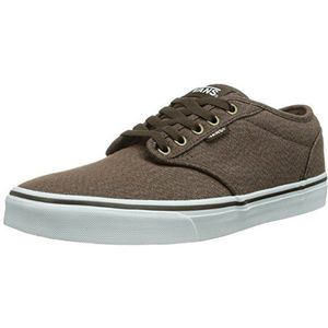 Vans Heren Atwood Canvas' Skateboardschoenen, Textiel Bruin Wit, 44 EU