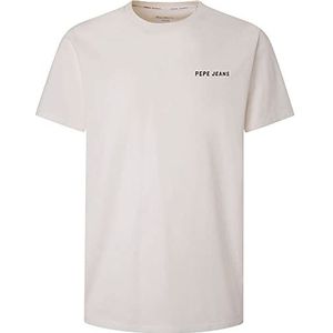 Pepe Jeans Rakee T-shirt voor heren, Wit, XS