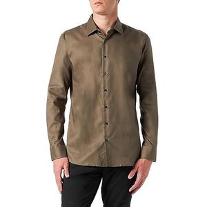 Seidensticker Herenoverhemd met lange mouwen, extra slim fit, donkergroen, 38