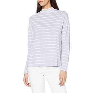 s.Oliver T-shirt voor dames, Light Lila Stripes, 38 NL
