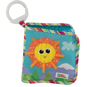LAMAZE Classic Discovery Soft Book, Baby Books from Birth with Clip on Pram, Textured Baby Sensory Toy with Bright Colours Suitable for Babies Boys and Girls from 0 to 6 Months