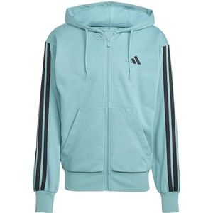 adidas - Hoodie - Zwart - Sweaterstof - Geribbelde Boorden