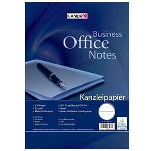 Landré Kantoorpapier A3 op A4 gevouwen, gelinieerd, 80 g/m², 250 kanselarijbladen