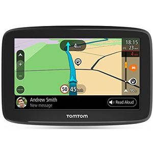 Tomtom Go Basic EU45 T Autonavigatie, 6 Inch, met Updates Via Wifi, Tomtom Road Trips, Levenslang Kaartupdates, Zwart