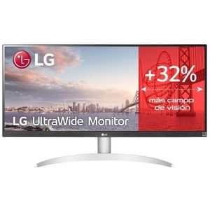 LG 29WQ600-W UltraWide Monitor 29 inch, 21:9, IPS-paneel: 2560 x 1080, 300cd/m², 1000:1, sRGB>99%, HDMIx1, DPx1, 7W stereoluidsprekers met MaxxAudio, wit