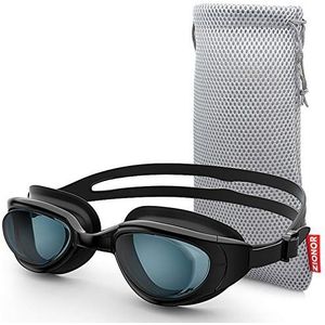 ZIONOR Optische zwembril, G7, lekvrij en anti-condens, professioneel corrigerend glas, zwembril met gezichtssterkte/dioptrieën, 100% uv-bescherming, voor heren en dames, outdoor zwemmer (dioptrieën