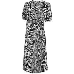 MAMALICIOUS Damesjurk, zwart/patroon: zwart en sneeuwwit, M