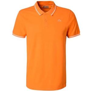 Kappa - Ezio Korporate - Poloshirt - Oranje - Korte Mouwen - 100% Katoen