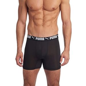 PUMA Boxerslip voor heren (verpakking van 3), Puma Zwart, XL