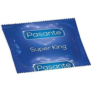 Pasante Super King Size, extreem grote condooms met 69 mm breedte en 210 mm lengte, ideaal voor mannen voor wie andere condooms te klein zijn, 1 x 144 stuks (verpakking van 144 stuks)
