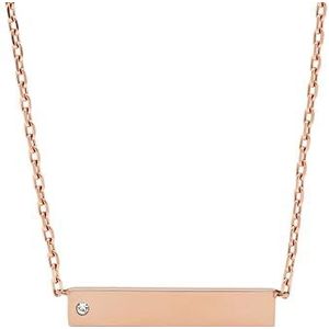 Bar Rose Gold-Tone roestvrijstalen ketting