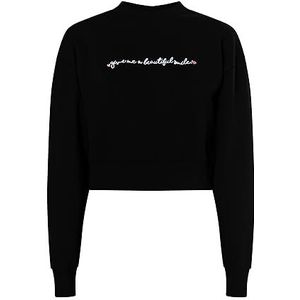 UCY Dames sweatshirt cropped, zwart, S