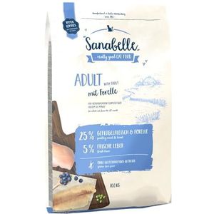 Sanabelle Adult met forel | Kattendroogvoer voor volwassen katten (vanaf 12 maand) | 6 x 400 g