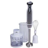 Jata BT199 Staafmixer 1000 W, inclusief accessoires incl. maatbeker 600 ml, dubbel blad van titanium, elektronische snelheidsregelaar, afneembare roestvrijstalen voet