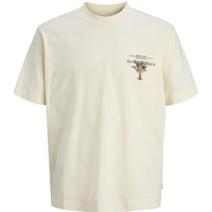 JACK & JONES Jcohorizonphoto Graphic Tee Ss Crew Neck voor heren, Sweet Corn, XS