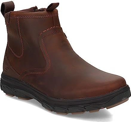 Skechers - Chelsea - Wandellaarzen - Donkerbruin - Met Ritssluiting