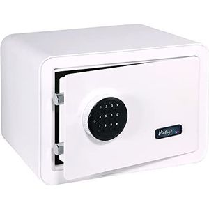 BTV Vintage safe met elektronisch slot, klassieke veiligheidsbox met 6 mm dikte en 3 mm behuizing, 4 kleuren