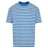 Urban Classics Heren T-shirt Regular Stripe Tee White/Royal S, wit/royal, S