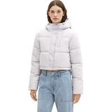 Gewatteerd jack met opstaande kraag