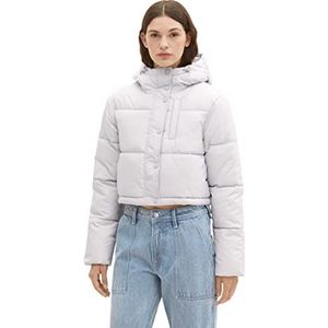 Gewatteerd jack met opstaande kraag