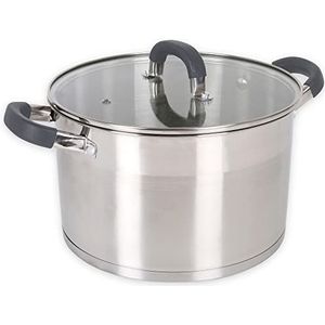 Quttin - Staal Inductiepan - 26 Cm - 7.9 L - 0.8 Mm - T Heleom Technologie