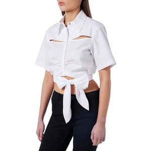 Pinko CIMMERI Popeline overhemd van katoen, Z04_witte bril., 36 NL