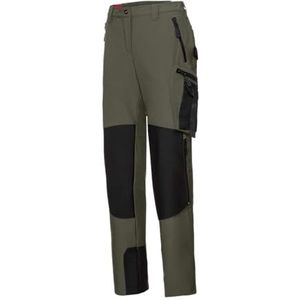 BP 1862 620 Superstretch broek voor dames 92% polyamide, 8% elastaan olijf/zwart, maat 44n