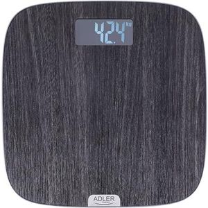 ADLER Badkamerweegschaal - Antislip Oppervlak - 180 kg Draagvermogen - Nauwkeurige Resultaten