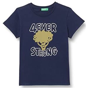 United Colors of Benetton T-shirt voor kinderen, blauw 252, 6 Maanden
