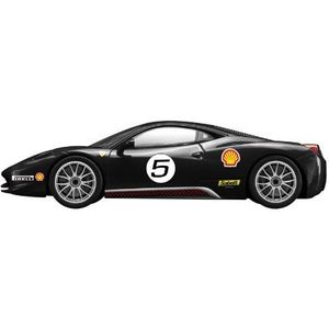 Dickie -Schuco 413312003 - True Scale - Ferrari 458, zw. -2011-1:43 Italia Challenge, zwart