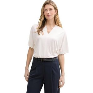 TOM TAILOR T-shirt voor dames, 10315 - Whisper White, XXL