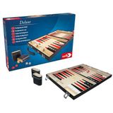 Noris 606101712,Deluxe Backgammon Koffer - 15"",Meerkleuren
