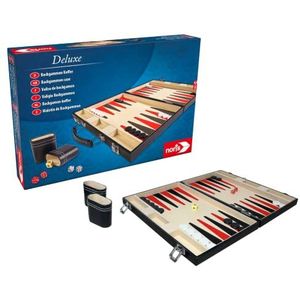 Noris 606101712,Deluxe Backgammon Koffer - 15"",Meerkleuren