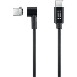 aiino italian ideas MagPower USB-C naar USB-C (Apple MFI-gecertificeerd), 2M magnetisch opladen, compatibel met 12"" MacBook, 13"" en 15"" MacBook Pro en MacBook Air 2020 - zwart