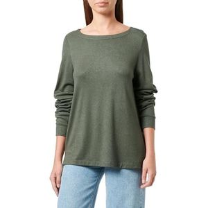 s.Oliver T-shirt voor dames met lange mouwen, groen 48, groen, 48