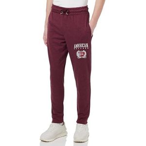 AMERICAN COLLEGE USA Joggingbroek voor heren, Bourgondië, XL