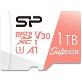 SP Silicon Power 1TB Micro SD-kaart U3 Nintendo-Switch Compatibel, SDXC microsdxc Hoge snelheid MicroSD-geheugenkaart met adapter