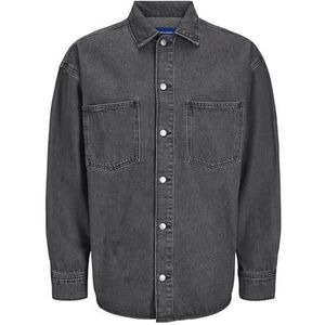 JACK & JONES Jorhenry Denim Overhemd voor heren Ls Sn, zwart denim, XL