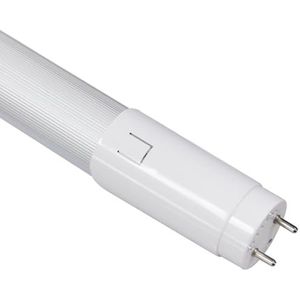 Blendend LED-buis T8, half aluminium, half kunststof, 1,2 m, 15 W