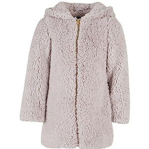 Urban Classics Sherpa jas voor meisjes, warmgrijs, 110/116 cm