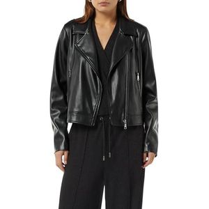 comma casual identity - Bikerjack - Zwart - Licht Gevoerd