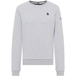 bridgeport Heren sweattrui 36613739-BR02, lichtgrijs melange, L, lichtgrijs, gemêleerd, L