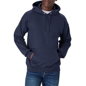 Hanes Heren ultieme katoenen zwaargewicht trui hoodie sweatshirt, zwaargewicht, Diepe marine, S